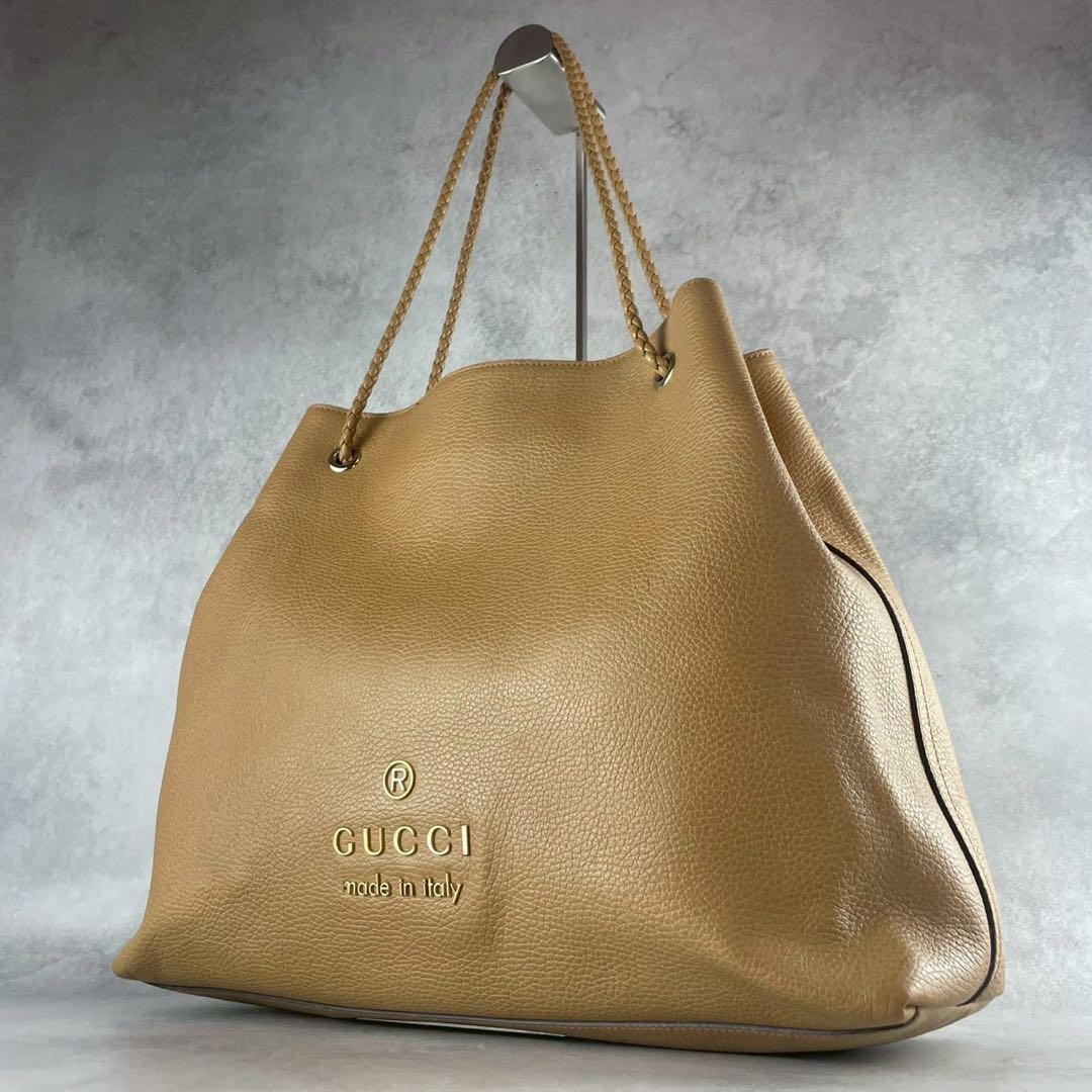GUCCI Boston Tote Bag with A4 Storage Japanese Hardware Logo Design