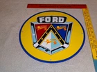 VINTAGE FORD MOTOR CO. JUBILEE LION PORCELAIN METAL CAR TRUCK GASOLINE OIL SIGN!