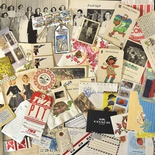 100+ Piece Vintage Ephemera Lot Junk Journal Mixed Media *Read Description*