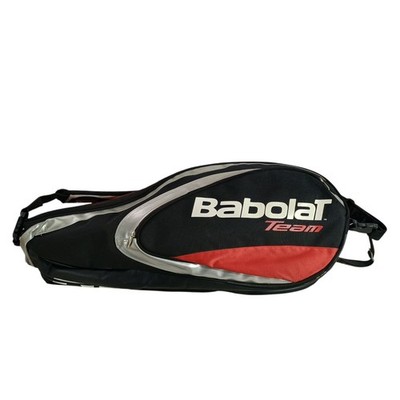 Babolat Team Shoulder Strap 3 Compartment Black Tennis Equipment Bag Red Black