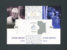 2003 Upper Deck SP Game Used Authentic Fabrics #CF-WG Wayne Gretzky /10 - NM-MT
