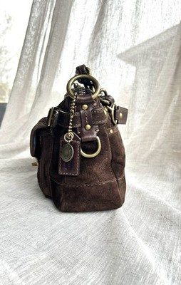 COACH Suede Legacy Leigh 11135 65th Anniversary Shoulder Bag RARE