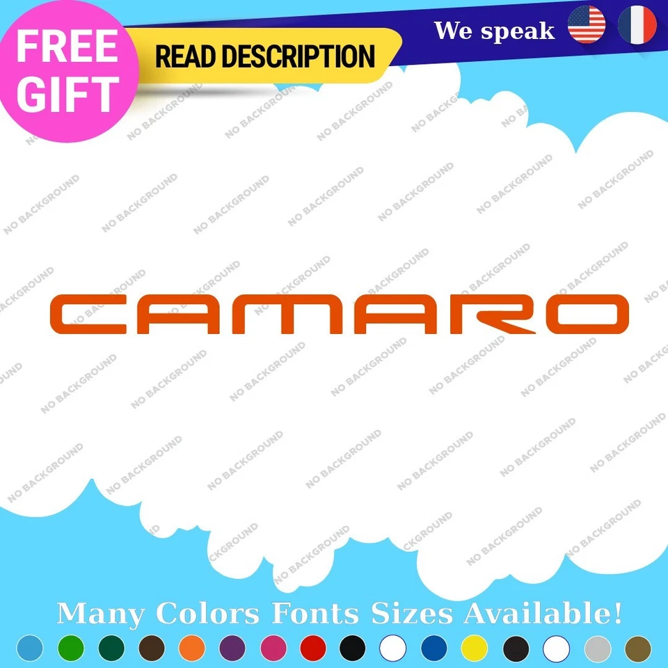 Fits Camaro Chevrolet Z28 RS Chevy Corvette LSX SS IROC-Z  Decal Vinyl Stickers Foto 2 de 4