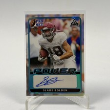 2021 Leaf Pro Set Power Platinum Spectrum Foil /99 Slade Bolden Auto NM Card RC