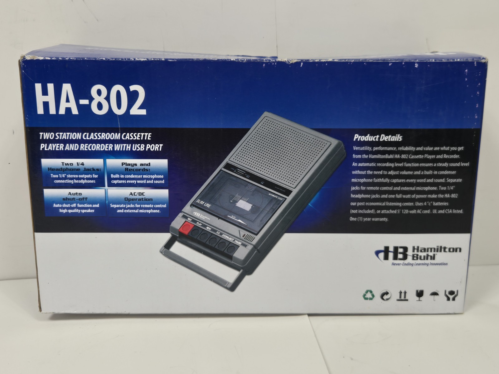 & Recorder W/ Usb Ha-802
