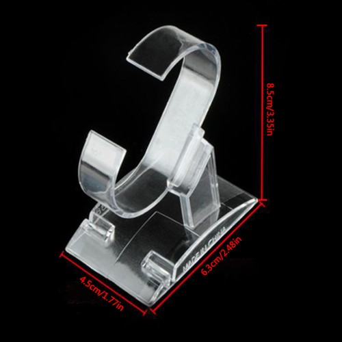 10pcs Bangle Watch Bracelet Acrylic Display Holder Clear Jewelry Stand Rack - Picture 7 of 11