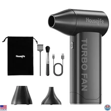 Rechargeable Electric Air Duster 150,000 RPM, Magnetic Nozzles, Cordless Blower