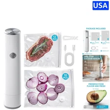 Battery-Powered Handheld Vacuum Sealer - Efficiently Preserve Food Freshness
