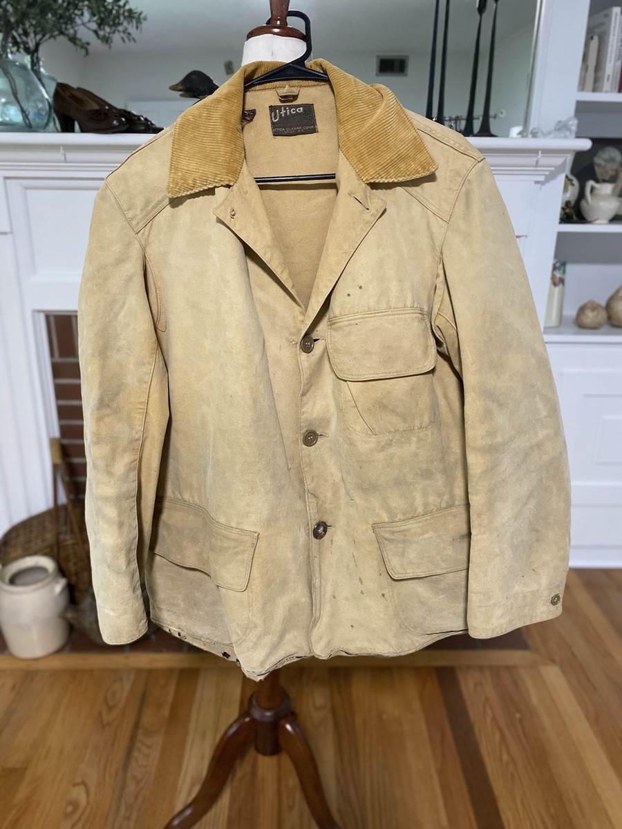 Vintage 1930's Duxbak Field Jacket Men's Canvas Duck Hunting