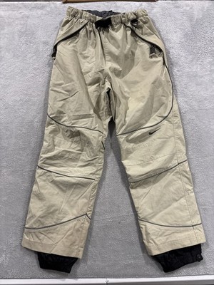 Nike ACG Ski Snow Pants Mens L Outer Layer 3 Waterproof Activewear Beige Gorpcor