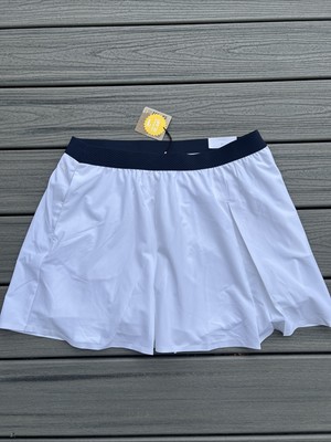 NWT PUMA Women's XL Banded Club 15'' Pleated Tennis Skort UPF 30 ~White~ MSRP $75