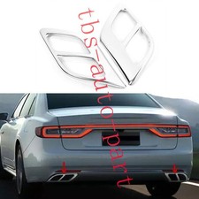 Fit For Lincoln Continental 2017-2021 steel Rear Bumper Exhaust pipe Trim Frame