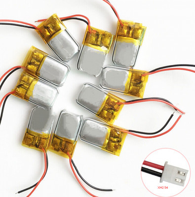 10 PCS 3.7V 50mAh LiPo Polymer Rechargeable Battery 401015 For Earphone GPS MP3