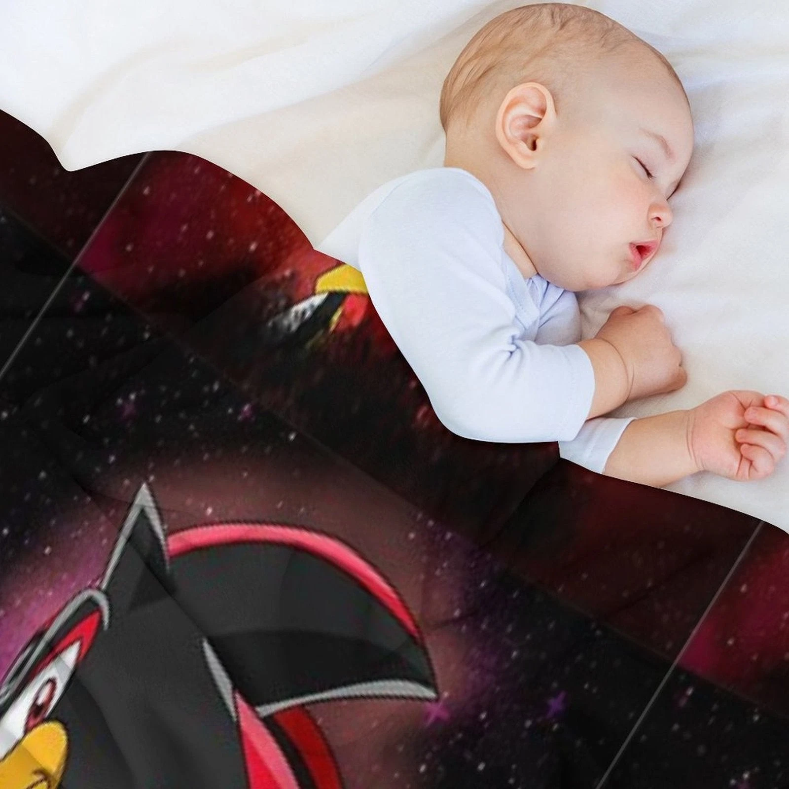 Shadow The Hedgehog Fleece Throw Blanket