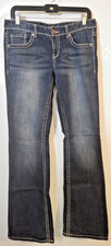 Maurices Bootcut Jeans Dark Wash Embroidered Pockets Size 5/6 R NWOT