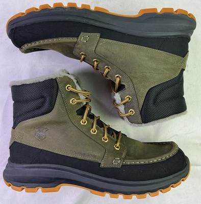 Helly Hansen Men's Garibaldi V3 Leather Lined Winter Boots-Utility Green-Size 13
