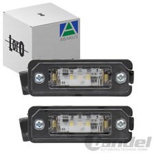 2x ABAKUS LED KENNZEICHENLEUCHTEN passend für VW GOLF 5 6 POLO 9N 6R SCIROCCO