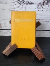 Government 1928 J.F. Rutherford Watch Tower Bible Tract Society Yellow Hardcover