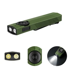 Olight ArkPro Flat Unibody EDC Flashlight with Multi-Light Sources OD Green