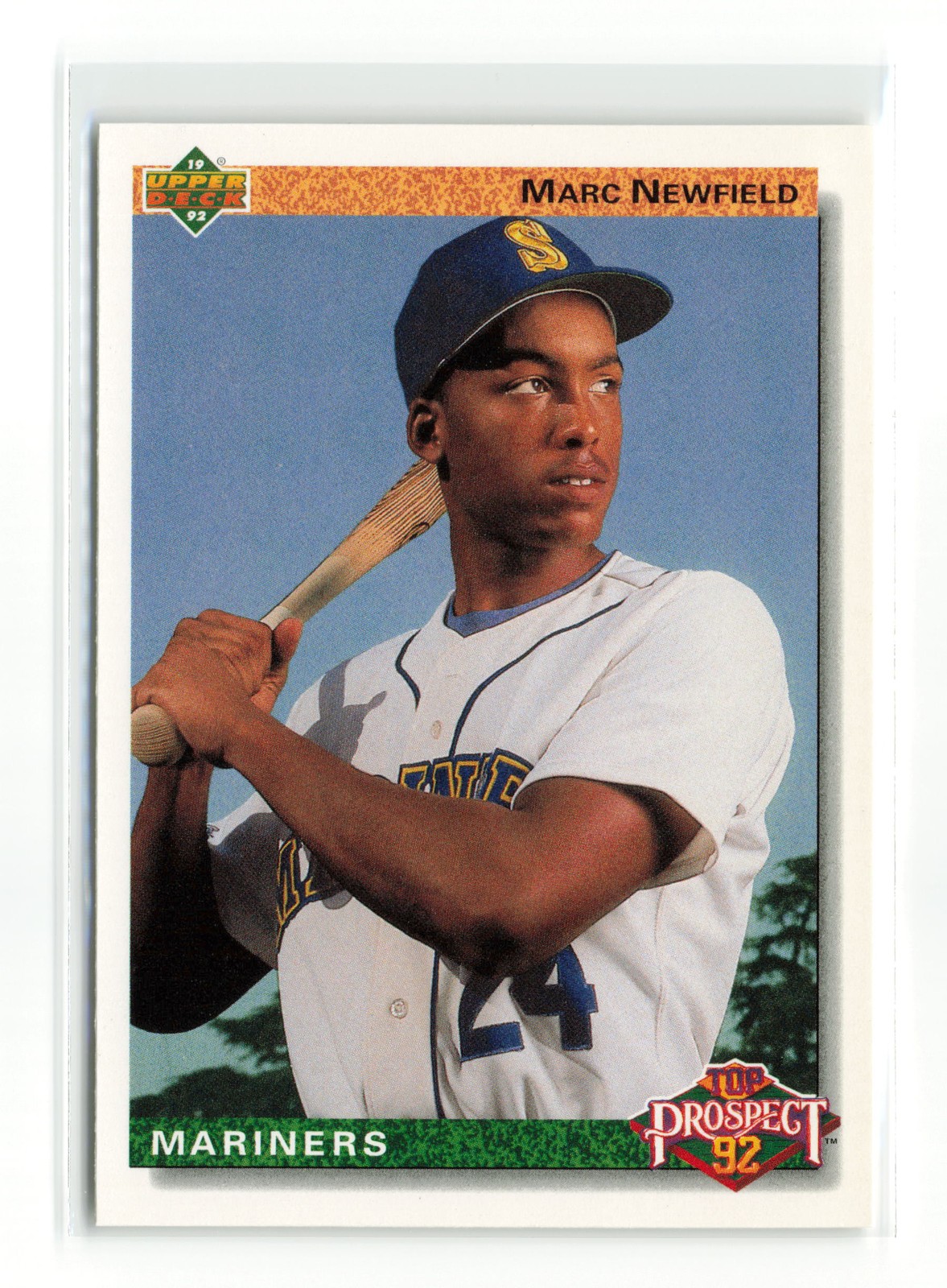 1992 UPPER DECK TOP PROSPECT MARC NEWFIELD #64 MARINERS