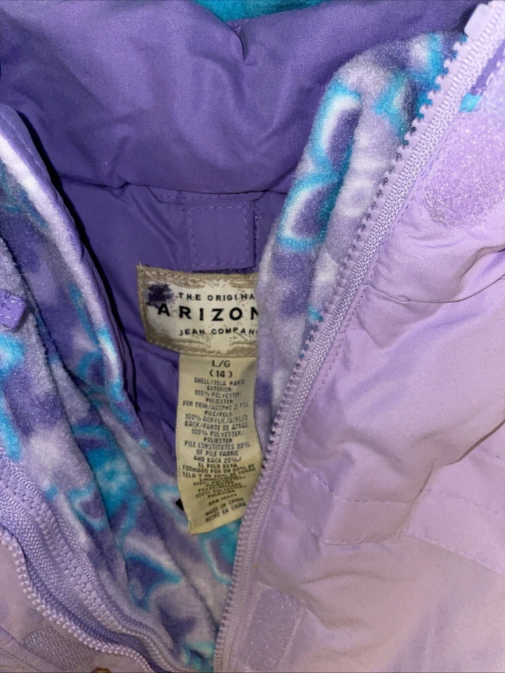 Arizona Jean Co Girls 6-IN 1 Systems Coat Jacket Sz L (14) - Image 2 of 4