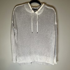 American Eagle Womens Gray Hooded Sweater Size Medium Long Sleeve Knit