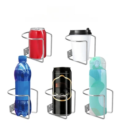 Wall Mount Water Cup Storage Rack 304 Stainless Steel for Home For Kitchen - Image 1 of 4