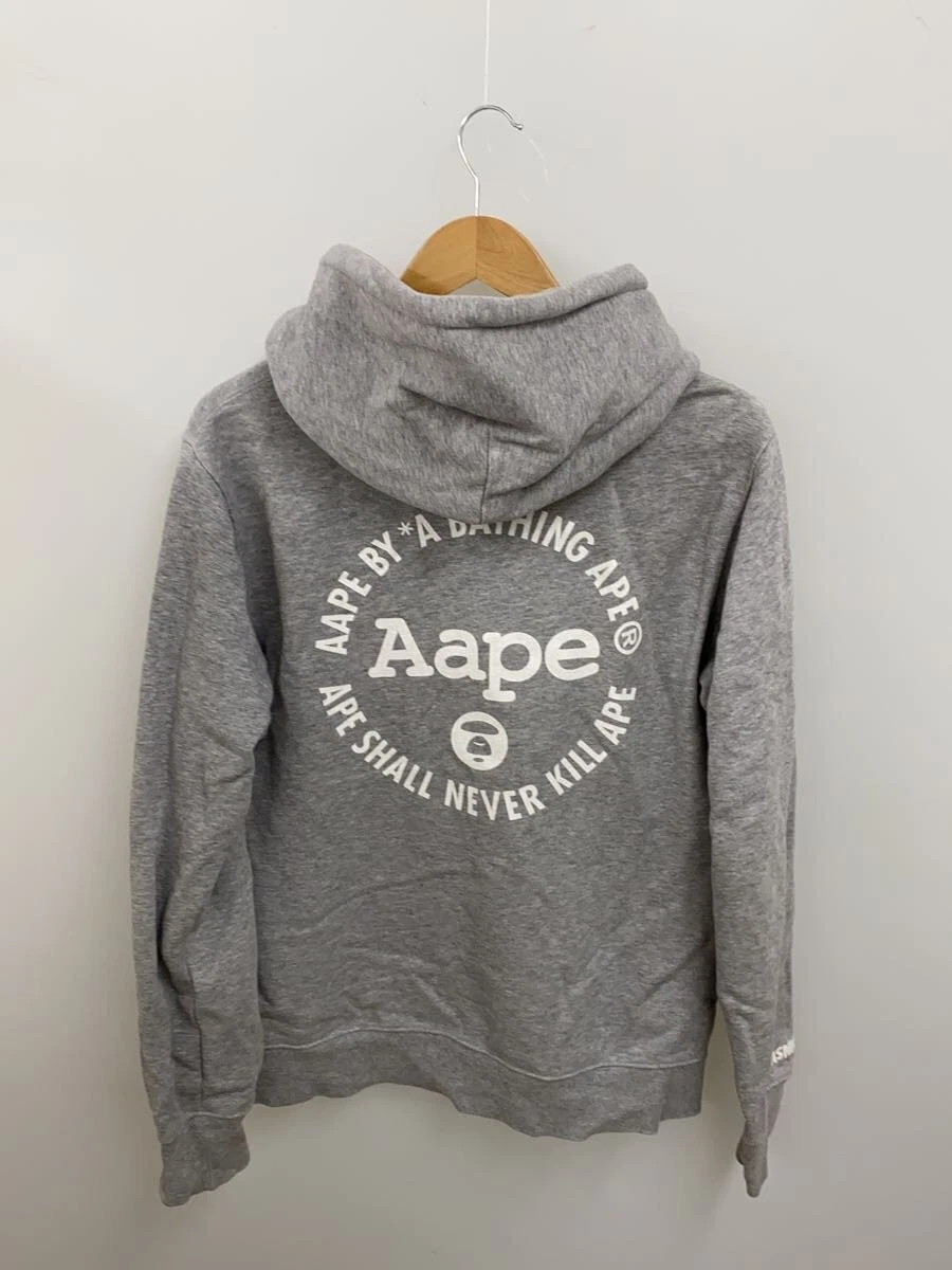 A BATHING APE (BAPE) Felpa con cappuccio AAPE BY A BATHING APE grigia M usata