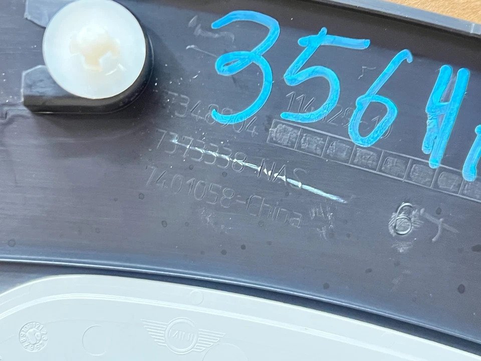 16-24 MINI COOPER CLUBMAN REAR RIGHT QUARTER FENDER FLARE TRIM MOLDING LOT3564 - Image 4 of 4