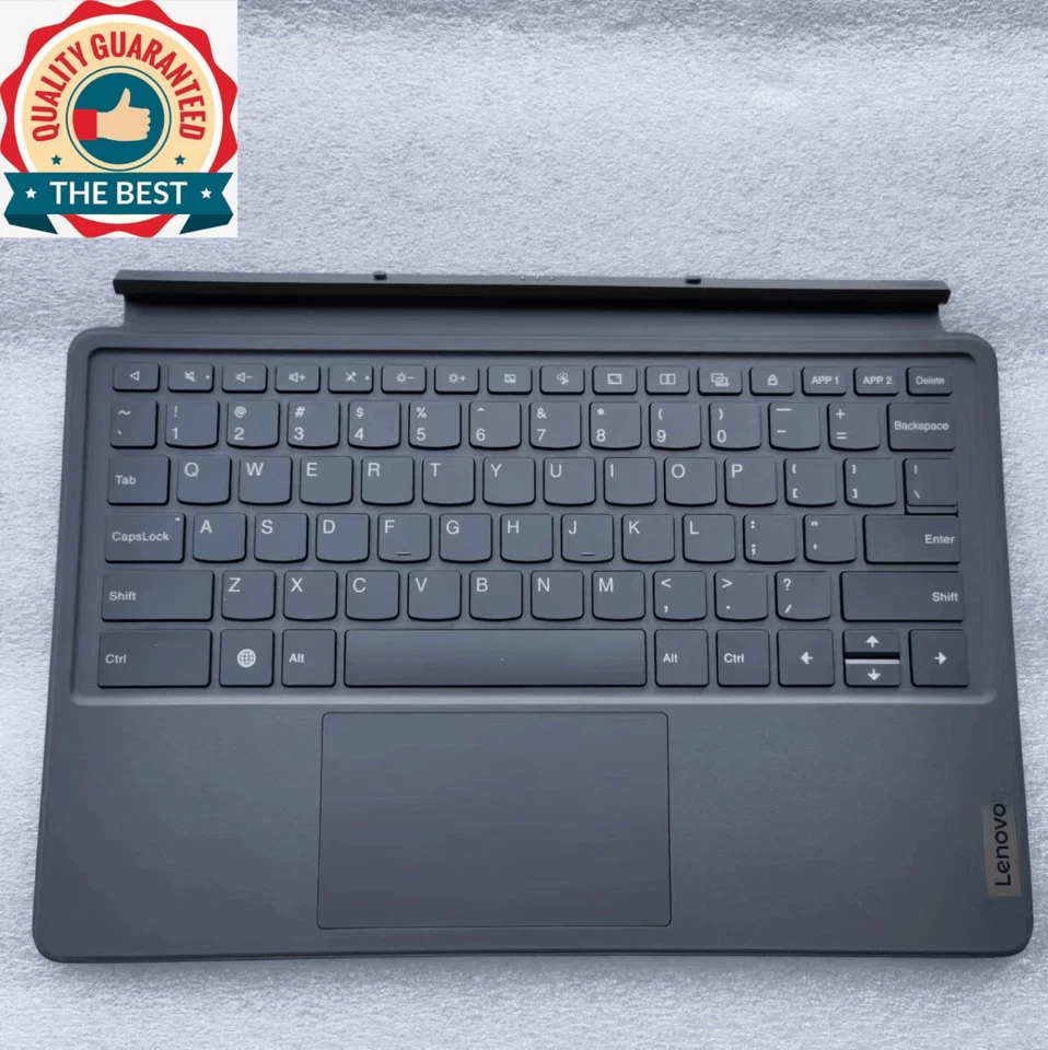 Original Para Lenovo Tab P12 12.7" 2023 Teclado Magnético Estuche Pack - Inglés EE. UU. Foto 2 de 4