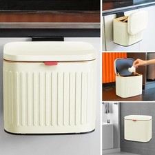 Hanging Kitchen Compost Bin 4 Liter/1.05 Gallon, Small Trash Can with Detachable