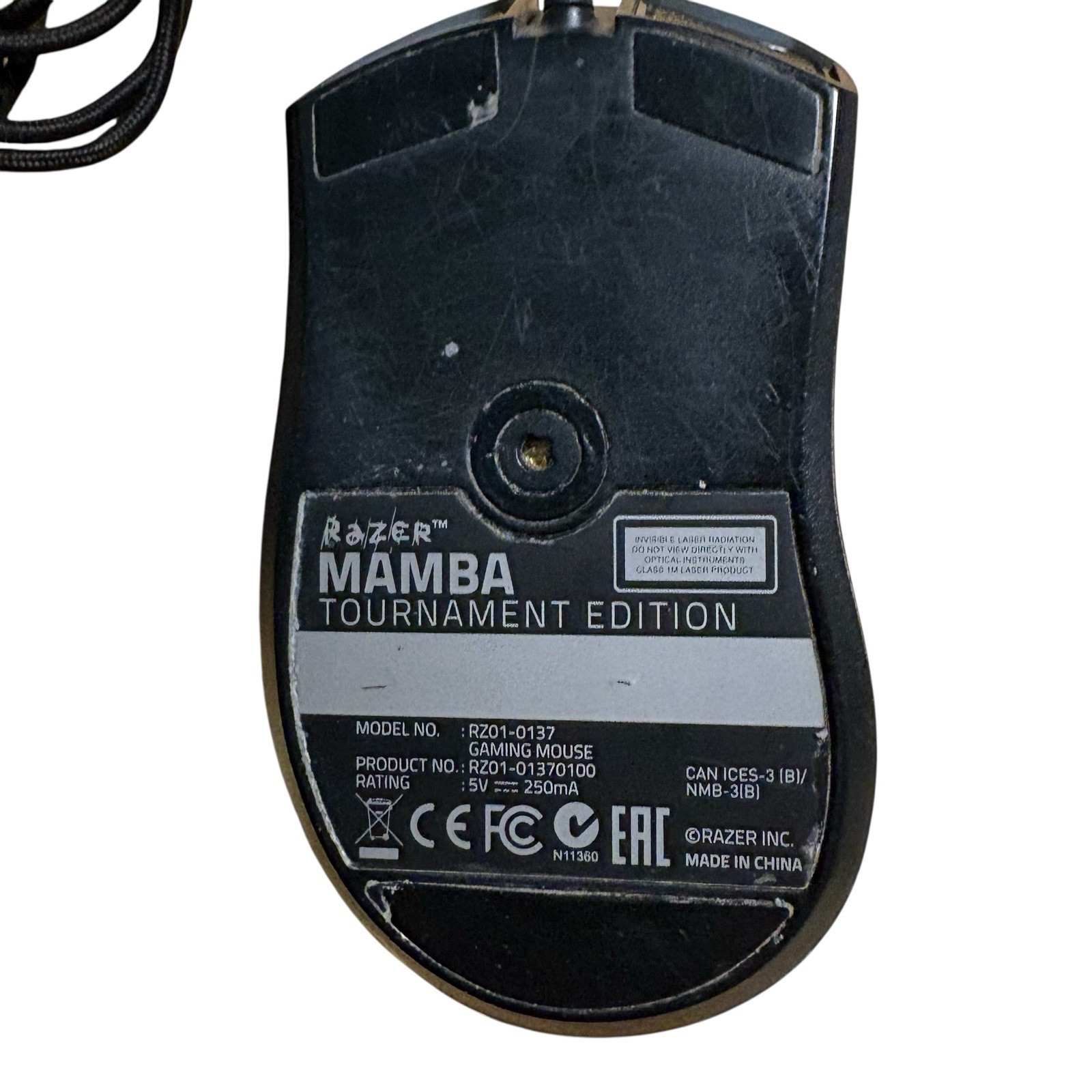 Razer Mamba Tournament Edition Gaming Mouse, USB Wire Lazer,