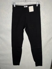LC Lauren Conrad Leggings Womens Medium Long Black Stretch Cotton Pants Kohls