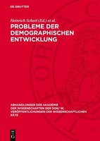 Probleme Der Demographischen Entwicklung Helmut Koziolek