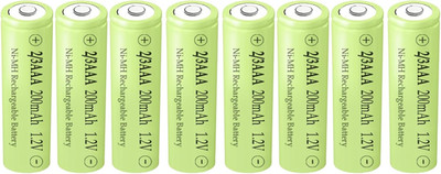 8 Pack 1.2V Ni-Mh 2/3AAA 200Mah Rechargeable Batteries for Solar Lights(Shorter
