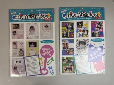Two Memories Scrapbook Letter Page Kits Frances Meyer Best Friends, My Birthday 