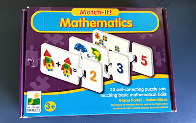 The Learning Journey Match-It! Mathematics Self-Correcting Puzzle Set, Age 3+