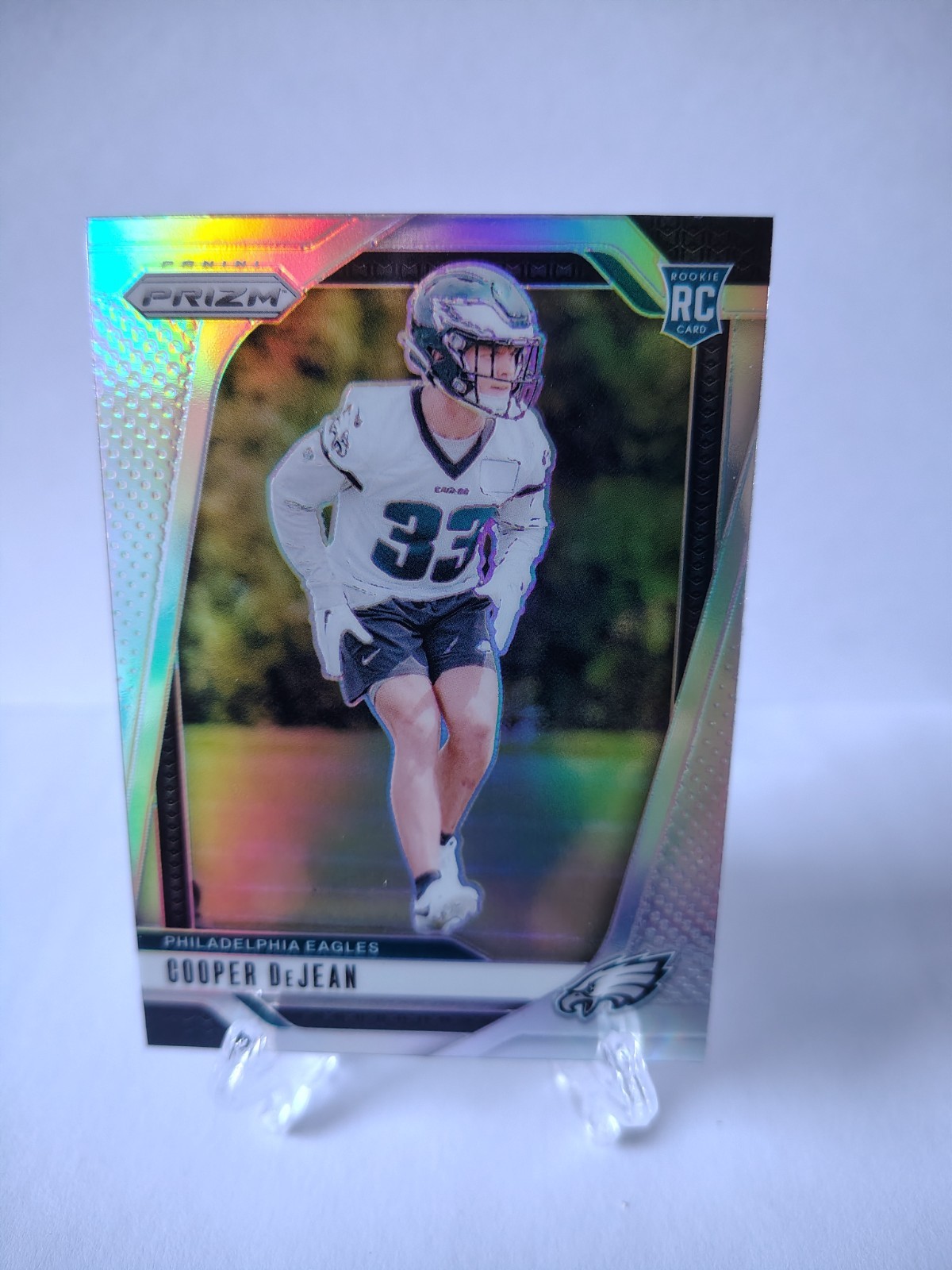2024 Prizm Cooper DeJean #321 Silver Rookie RC Eagles