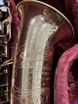 Buescher Aristocrat Alto Saxophone Vintage | eBay