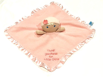 Kids Preferred Thank Goodness For Little Girls Doll Pink Security Blanket Lovey