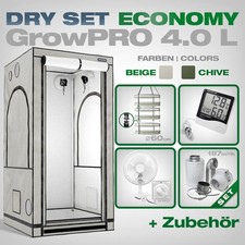 GrowPRO 4.0 Trockenbox Set L 100x100x200 – geruchsdicht 600D, schonend für Gr...