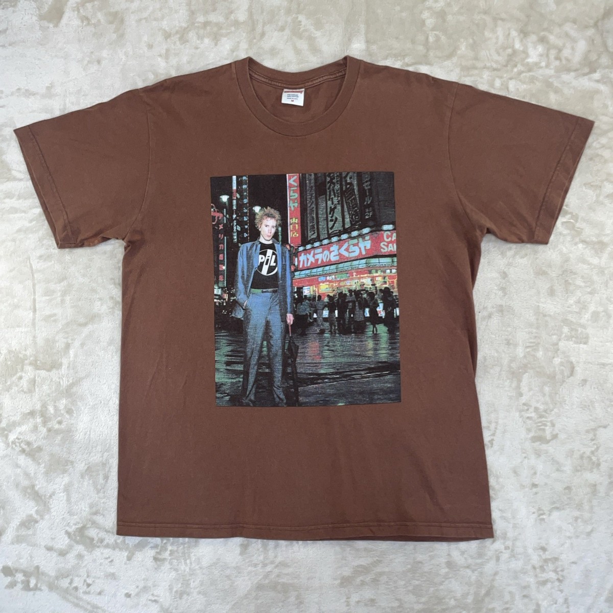 SUPREME x PiL Live In Tokyo Brown Tee Public Image Limited Johnny