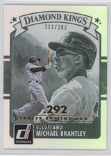 2016 Panini Donruss Diamond Kings Stat Line Career /292 Michael Brantley #8 0j6