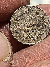 Regno d’Italia Moneta 1 Centesimo 1862 Napoli Moneta Non Comune V. Emanuele II