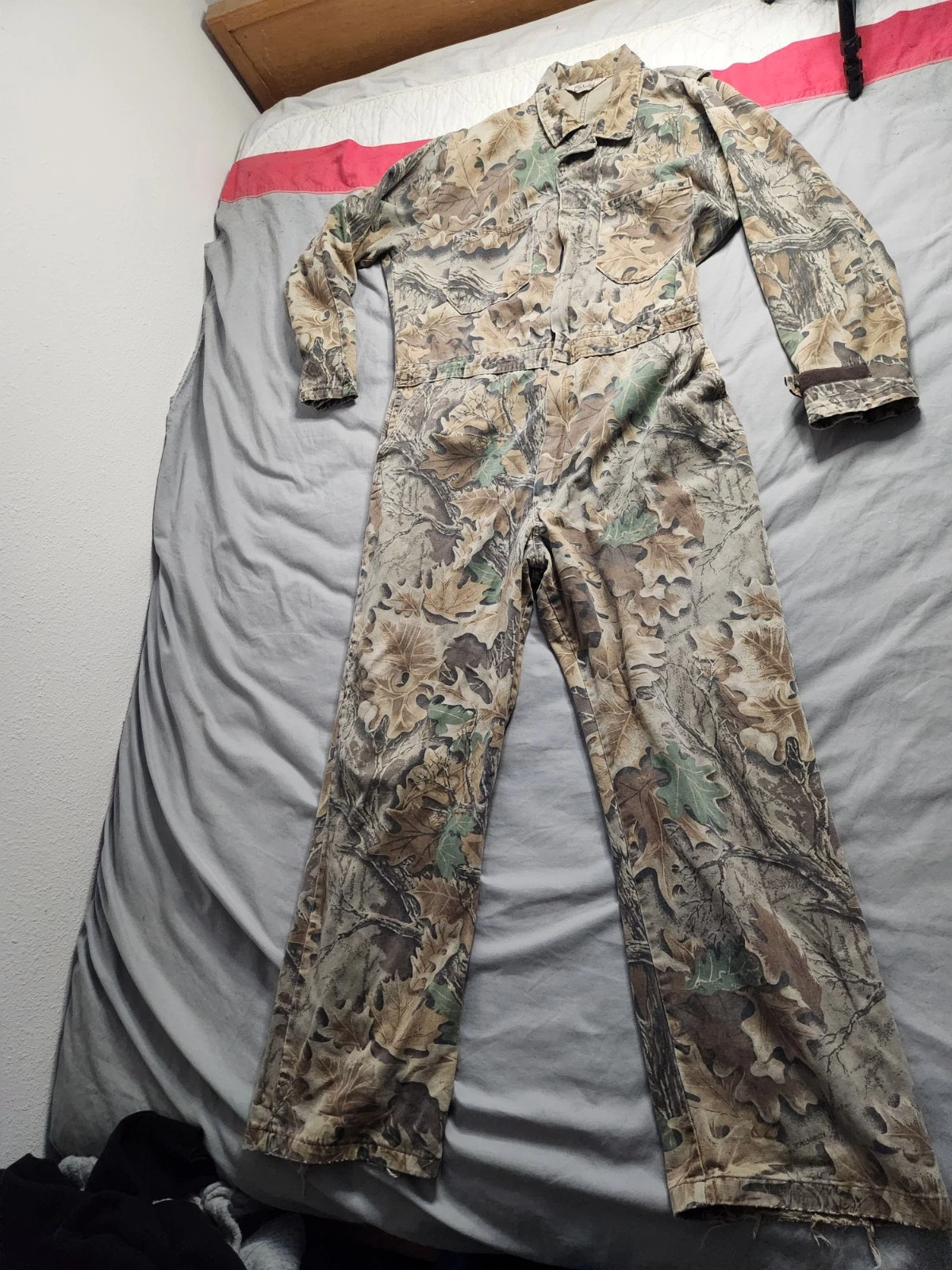 Vintage Walls Advantage Camo Coveralls Mens Size 38x32 Hunting Outdoors Western