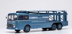 IXOMODELS,FIAT 306/2 6x2 1956 Bartoletti Transporter - FORD COBRA Blue, 1/43,...