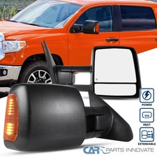 Powerdefrostled Signal Side Tow Mirrors Fits Toyota 07-21 Tundra 08-17 Sequoia