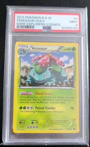Pokemon 2012 B & W Venusaur Holo Dark Explorers 3 Psa 9
