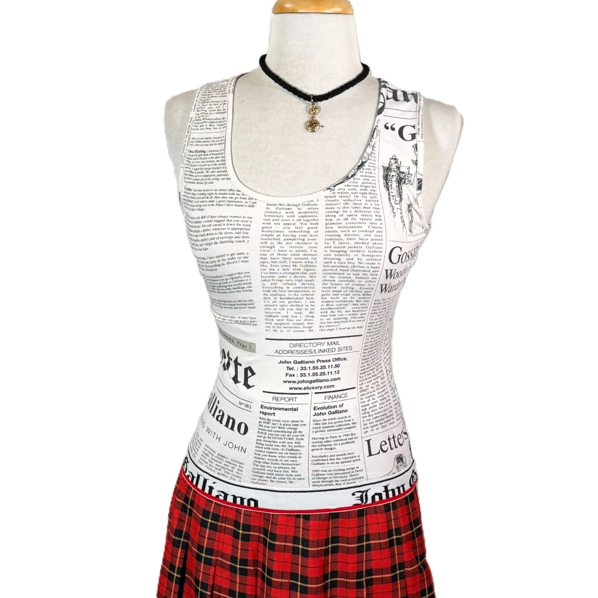 Women's John Galliano Tank Tops for sale | eBay