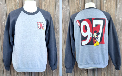 Vintage Mickey Mouse Sweatshirt '97 Mickey Inc Walt Disney World Mens L USA Made